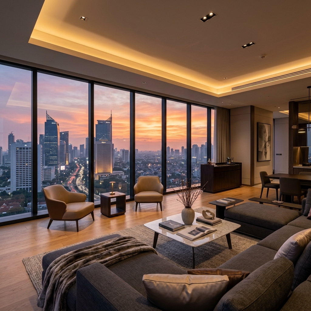 Penthouse Luxury Jakarta Skyline